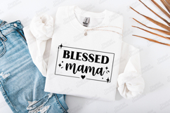 Blessed Mama SVG - Modern Motherhood Squad Shirt Design Product Image 2