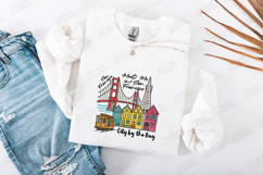 San Francisco SVG - Colorful City by the Bay Skyline File Product Image 3