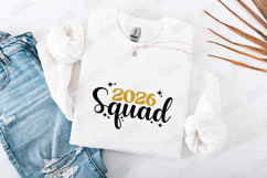 New Year 2026 Squad SVG Shirt Design Product Image 1