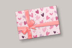 Whimsy Heart Seamless Patterns, Valentine Digital Paper PNG Product Image 3