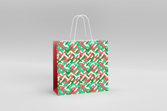 4 Abstract Christmas Seamless Patterns, Xmas Digital Paper Product Image 3