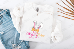 Easter Energy SVG - Hand Drawn Stitched Bunny Ears PNG Product Image 3