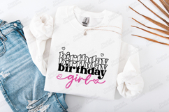 Birthday Girl SVG for T-Shirt and Craft Projects Product Image 1
