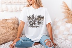 Cowboy Horse png, Vintage Wrangler PNG, Retro Cowboy Art, Product Image 3
