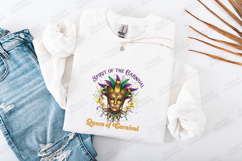 Mardi Gras SVG - Spirit of the Carnival Queen Mask Cut File Product Image 3