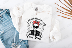 I Am Not Like Other Girls Skull Shirt Design Product Image 3