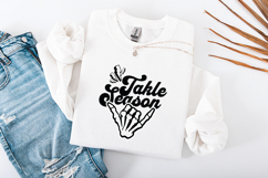 Tackle Season SVG - Groovy Skeleton Hand Football Design Product Image 3