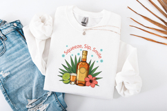 Tequila Squeeze Sip Smile SVG Summer Cocktail Sublimation Product Image 3