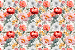 Floral Seamless Patterns, Watercolor Digital Paper Product Image 3