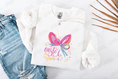 Easter Fun Begins SVG - Vibrant Bunny Ears with Bow &amp; Sparkl Product Image 3