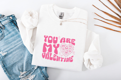 Retro You Are My Valentine PNG - Christian Coquette Bows Product Image 3