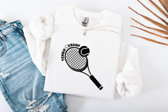 Tennis Champ SVG Retro Racket Logo Sublimation Cut File Product Image 3