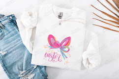 Easter Fun Begins SVG - Vibrant Bunny Ears with Bow &amp; Sparkl Product Image 3