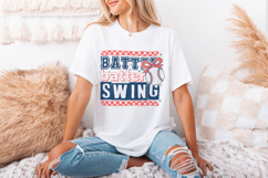 Retro Baseball PNG, Batter Batter Swing Baseball Mom Art, Product Image 3