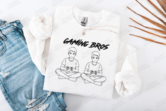 Best Friends &amp; Gaming Bros SVG | Brotherhood Line Art Bundle Product Image 2