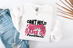 Game On Football PNG - Pink Out Spirit Day Coquette SVG Product Image 3