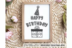 Happy Birthday SVG, Birthday SVG, Birthday party Svg, Cake Product Image 1