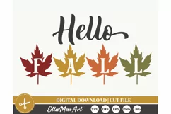 Hello fall SVG, Fall svg, Autumn SVG, Pumpkin Svg, PNG Product Image 2