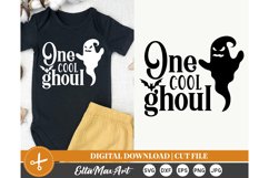 One cool ghoul, Halloween SVG, Pumpkin svg, Witch SVG, Fall Product Image 1