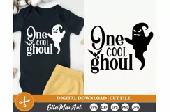 One cool ghoul, Halloween SVG, Pumpkin svg, Witch SVG, Fall Product Image 1