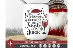 Mommy needs her Jingle juice Christmas shirt svg, Christmas Product Image 2