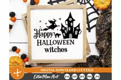 Happy Halloween witches SVG, Halloween SVG, Witch SVG, PNG Product Image 3
