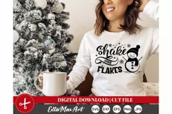 Shake your flakes Christmas SVG, Winter SVG, Christmas shirt Product Image 2