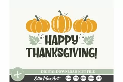 Happy Thanksgiving SVG, Thanksgiving SVG, Autumn SVG, Fall Product Image 3