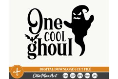 One cool ghoul, Halloween SVG, Pumpkin svg, Witch SVG, Fall Product Image 2
