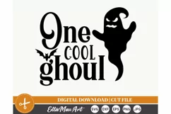 One cool ghoul, Halloween SVG, Pumpkin svg, Witch SVG, Fall Product Image 2
