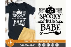 Spooky little babe, Halloween SVG, Pumpkin svg, Witch SVG, Product Image 1