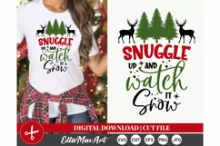 Snuggle up and watch it snow, Christmas SVG, Winter SVG, Product Image 1