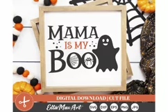 Mama is my Boo SVG, Halloween SVG, Pumpkin svg, Witch SVG, Product Image 3