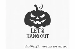 Let's hang out Svg, Halloween Svg, Halloween sign Svg, Round Product Image 2