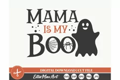 Mama is my Boo SVG, Halloween SVG, Pumpkin svg, Witch SVG, Product Image 2