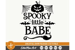 Spooky little babe, Halloween SVG, Pumpkin svg, Witch SVG, Product Image 2