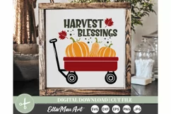 Harvest blessings SVG, Thanksgiving SVG, Autumn SVG, Fall Product Image 1