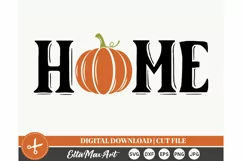 Home SVG, Autumn SVG, Fall SVG, Pumpkin SVG, Thanksgiving Product Image 2