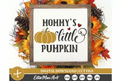 Mommy’s little pumpkin SVG, Fall svg, Autumn SVG, Pumpkin Product Image 3