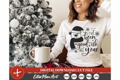 I’ve been good ish all year SVG, Christmas SVG, Santa svg, Product Image 2