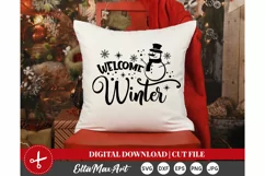 Welcome Winter, Christmas SVG, Winter SVG, Christmas shirt Product Image 2