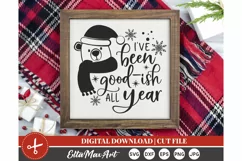 I’ve been good ish all year SVG, Christmas SVG, Santa svg, Product Image 3