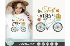 Fall vibes Svg, Fall Svg, Autumn Svg, Autumn Quote SVG, Fall Product Image 1