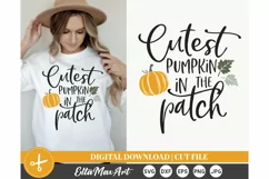 Cutest pumpkin in the patch SVG, Thanksgiving svg, Fall SVG, Product Image 1