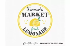 Farmers market fresh lemonade Lemonade Svg, Lemon Svg, Beach Product Image 2