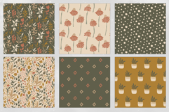 16 Rustic Garden Seamless Patterns Product Image 4