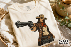 Vintage Western Line Art Design With Rustic Rodeo Mood, Product Image 4