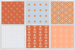 16 Terracotta Sky Seamless Patterns Product Image 4