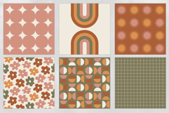 16 Cozy Vintage Seamless Patterns Product Image 4
