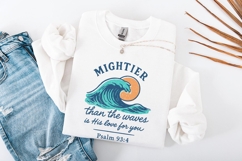 Mightier Than The Waves PNG, Psalm 93:4, Christian Product Image 4